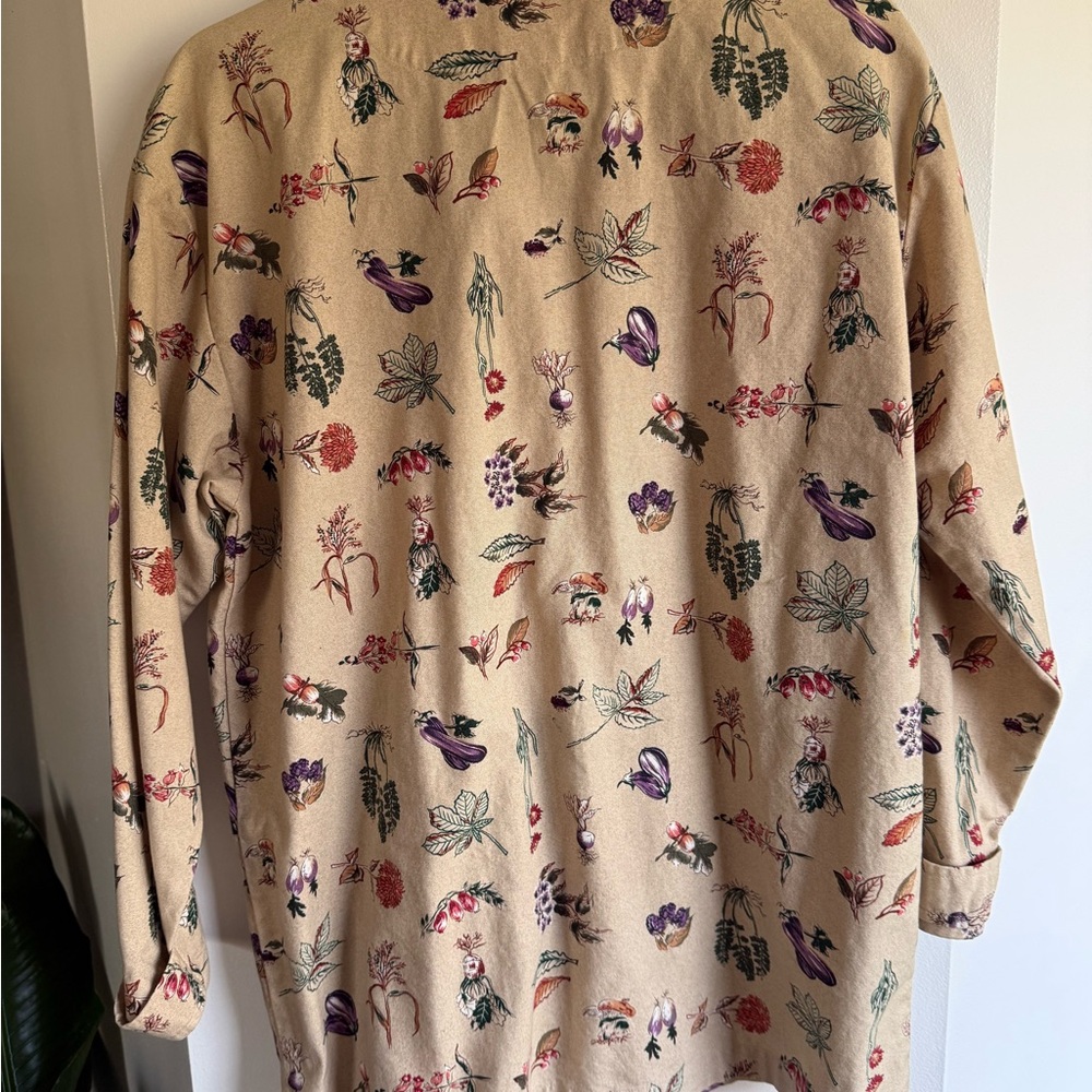 Floral Patterned Button-Up Shirt - image 4